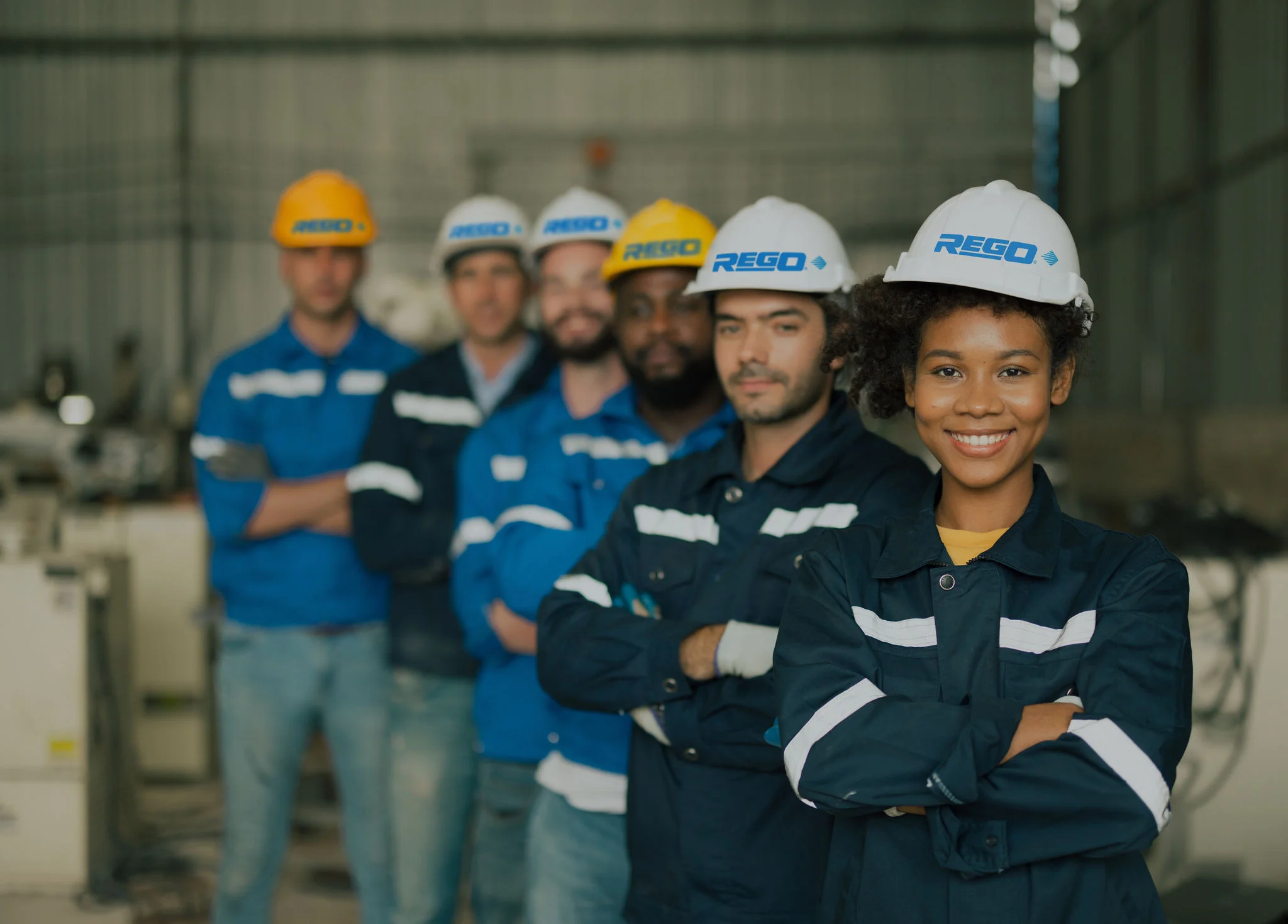 Leaders in uniform standing proud looking towards the future of OPW Clean Energy