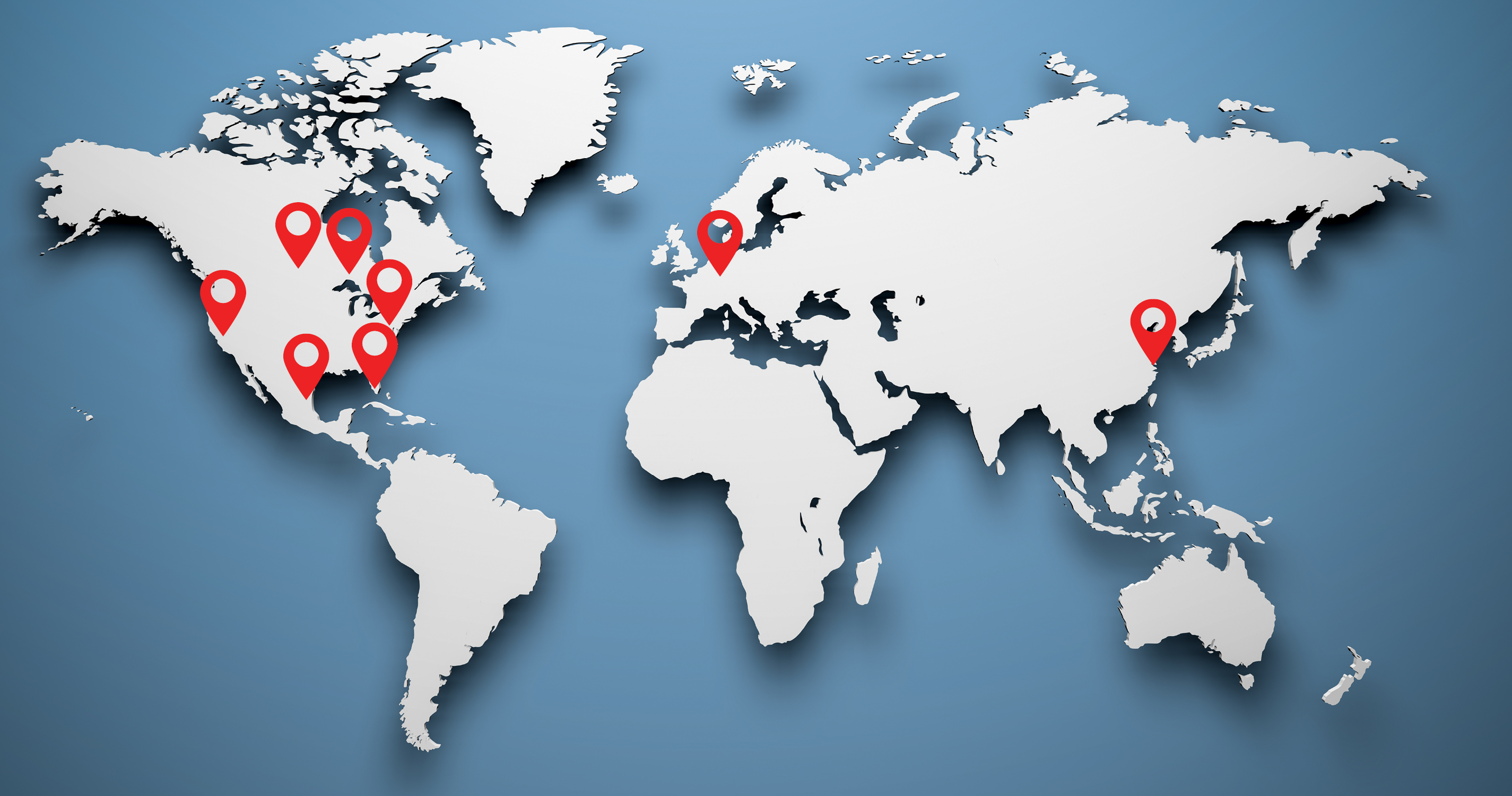 Global map for all OPW CES locations.
