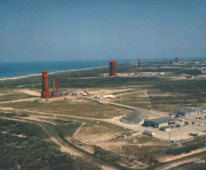 Birds-eye view of facility